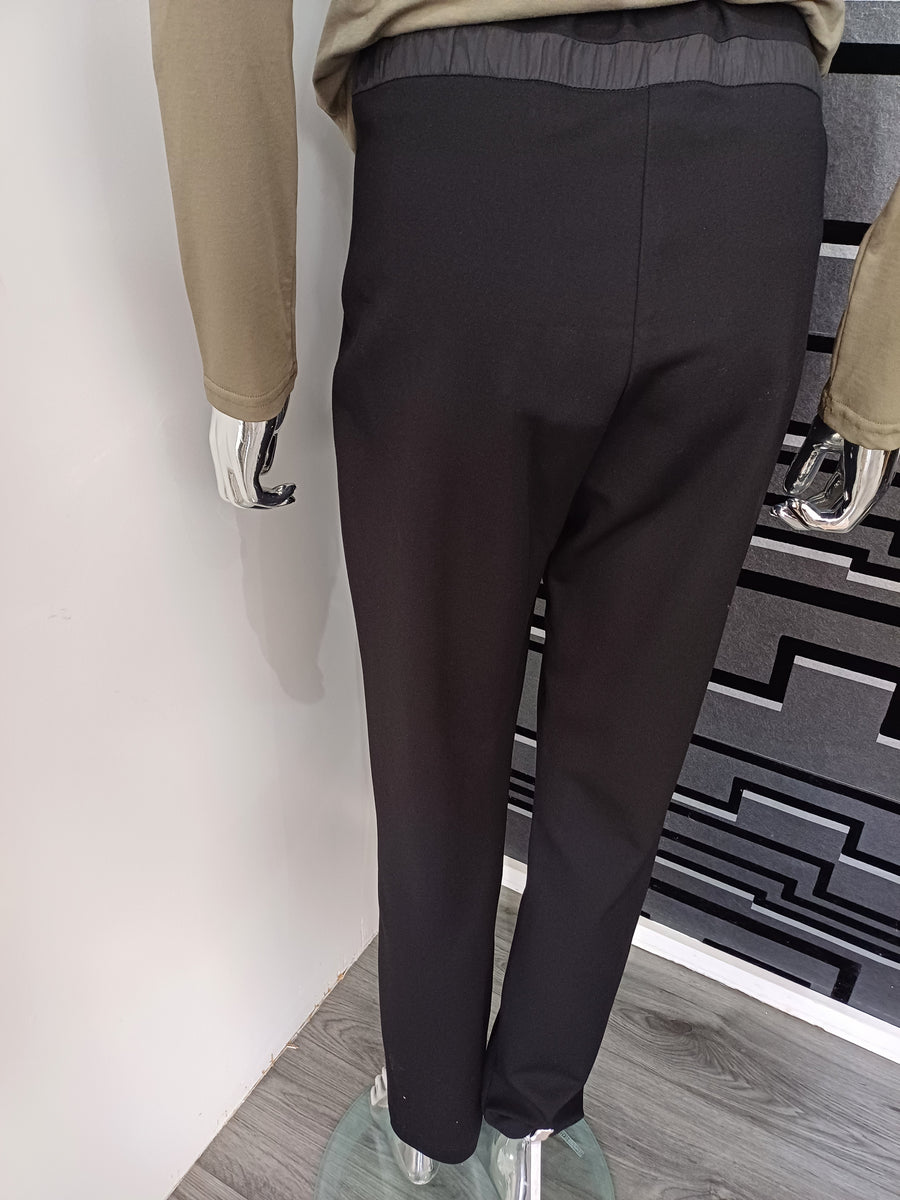 ICONA Black Zip Front Trouser – L's Boutique Magherafelt