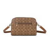Tan Printed Crossbody Bag