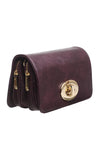 VINTAGE FLAP OVER CROSS BODY BAG: Purple