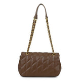 Quilted Chain Black Flap over Bag