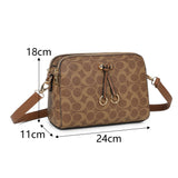 Tan Printed Crossbody Bag