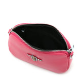 Crystal leather bee bag in Fuchsia