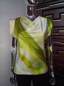 Green Cowl Neck Top