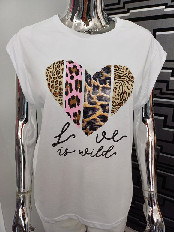 White Love Tee