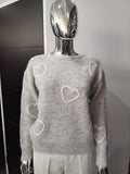 Amelia Knit Jumper - Light Grey