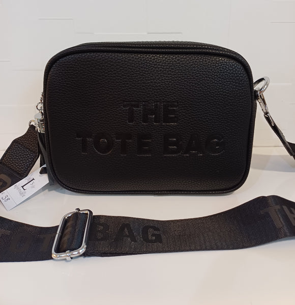 Black Tote Crossbody Bag