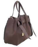 STYLISH BOW CITY TOTE BAG: COFFEE