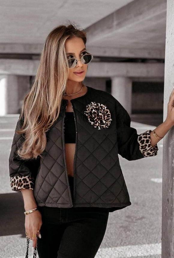 Holly Padded Short Black Jacket