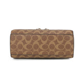 Tan Printed Crossbody Bag