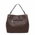 Brown Checked tote bag