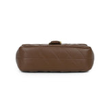 Quilted Chain Black Flap over Bag
