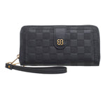 CHIC CHECKERBOARD WALLET: Black