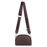 Double Zip Crossbody Bag: Coffee