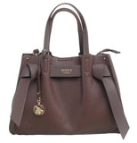 STYLISH BOW CITY TOTE BAG: COFFEE