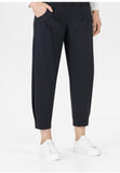 Rachael slouch cuff bottom black Trousers