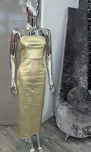 Gold Metallic Dress