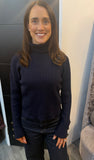 FLYGIRL Navy Soft knit Rollneck Jumper