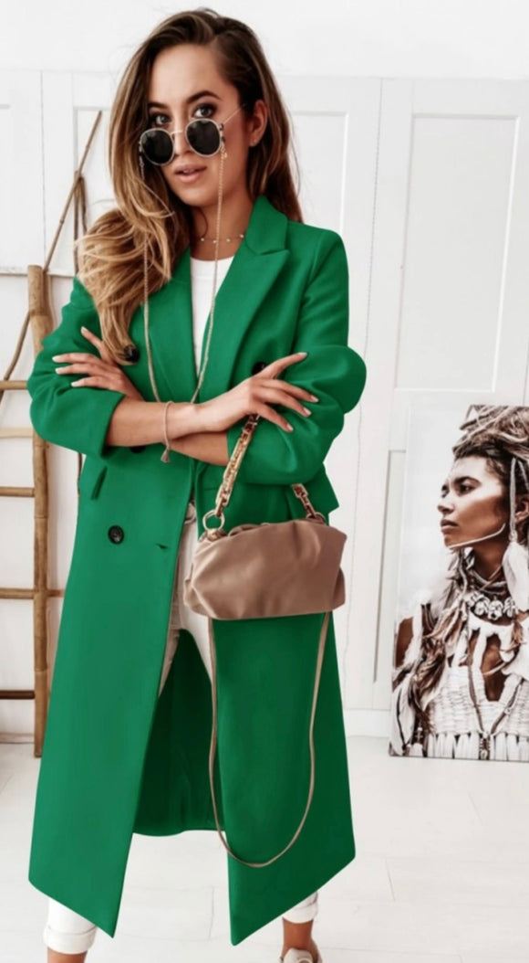 Emerald Green long Coat