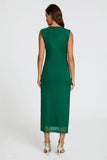 Mesh Maxi Dress in Green