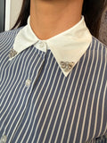 GOAGOA stripe embellished shirt