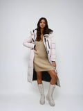 ELLA padded beige coat