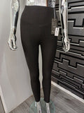 Black Ribbed Legging