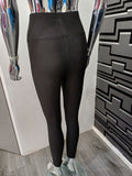 Black Ribbed Legging