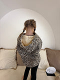 Leopard Fleece Hoodie