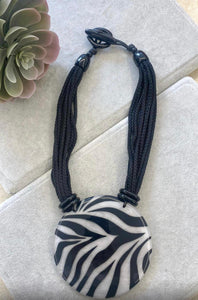 Zebra Statement Necklace