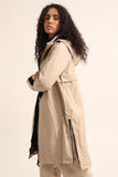 Beige Waterproof Trench Coat