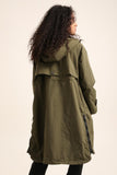 Khaki Waterproof Trench Coat