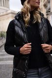 Black Quilted Gilet