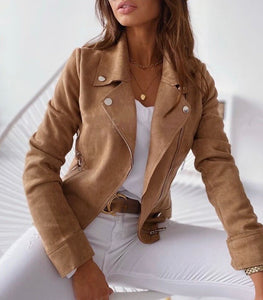 Camel Biker Jacket