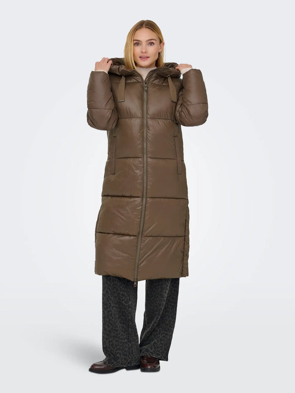 ONLY Axel Chocolate Brown Padded Coat