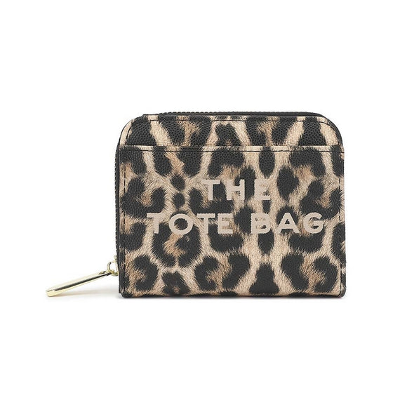 Mini Tan Leopard Tote Purse