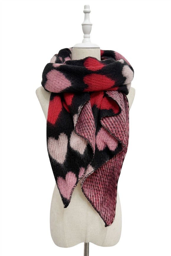 Black Heart Scarf