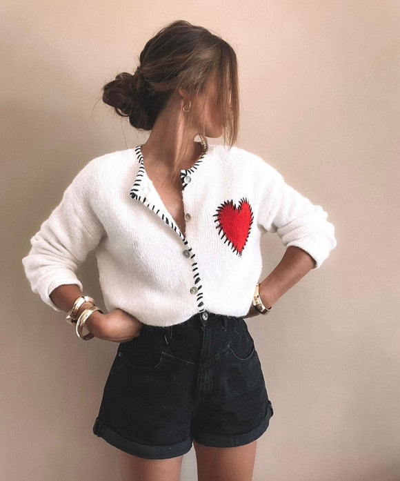 Mollie Heart Cardigan