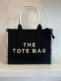 Black canvas Tote Bag