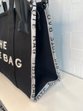 Black canvas Tote Bag