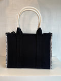 Black canvas Tote Bag