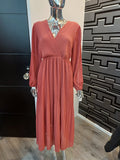 Rose Pleated Dress