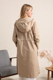 Beige waterproof Trench Coat