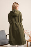 Khaki Green waterproof Trench Coat