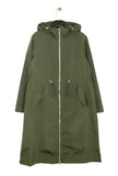 Khaki Green waterproof Trench Coat