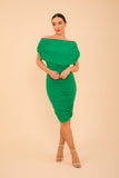 OXYGEN JERSEY DRESS - Emerald Green