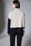 Stripe Colour Block Fleece Jumper