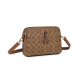 Tan Printed Crossbody Bag