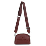 Double Zip Crossbody Bag: Wine
