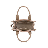 Suede Tote Bag: Green