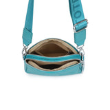 Double Zip Crossbody Bag: Wine